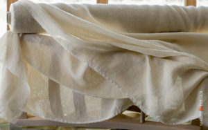 Luxury Italian Pure Linen Fabrics For Curtains Beige
