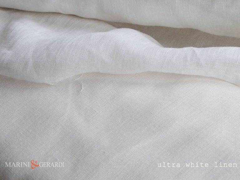 Sophisticated Luxury Italin Linen For Curtains White Salento FF300
