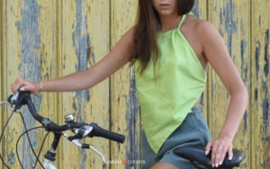 Shantung Silk Women Top Pistachio Green