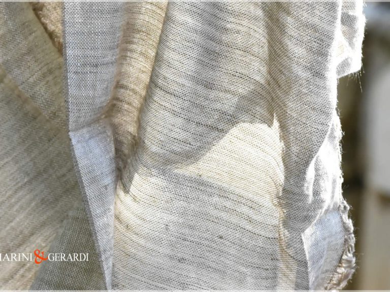 Cloud Flax Nature Linen Fabrics Light Grey