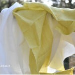 Flax Linen Fabrics Canary White For Curtains
