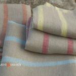 Striped Rustic Linen Fabric