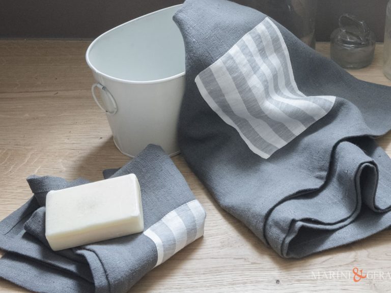 Bath Linen Towel Minimal Chic With Stripe X18 Grey
