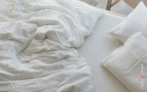 Linen Bed White Sheer Linen Duvet Cover Sets Basic