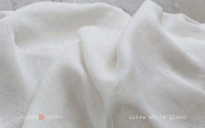 Luxury Italin Linen fabric For Curtains Ultra White Salento FF300