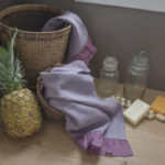 Natural Bath Linen Towel Set Wisteria Color