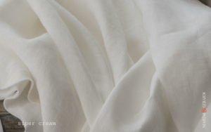 Sheer Linen Sheet Super Cream Soft Fabric