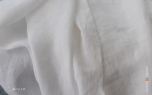 Sheer Linen Sheet White Basic Set