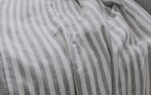 Bed Soft Linens Set Small Stripe Volcanic Ash Sheet Color