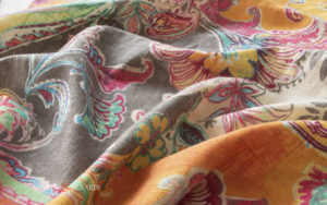 linen-upholstery-fabrics-orange-flowers-botticelli-spring