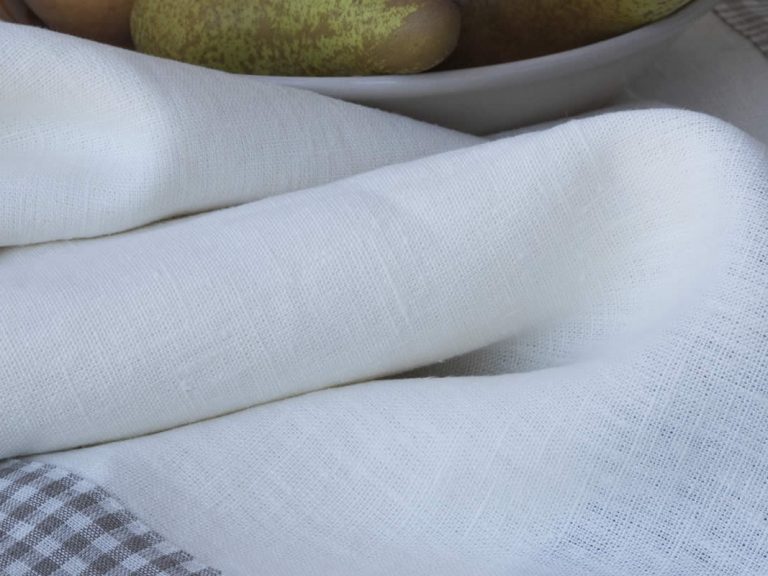 natural white Naked Rough pure linen