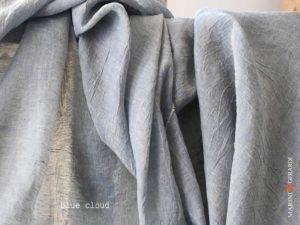 Fabric Linen Colour Blue Cloud C05 FF395